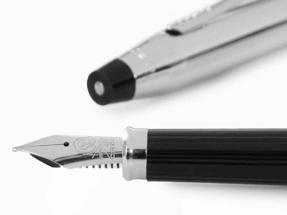 Pluma Estilográfica Cross Century II, Cromo, Plata, Adornos Cromados