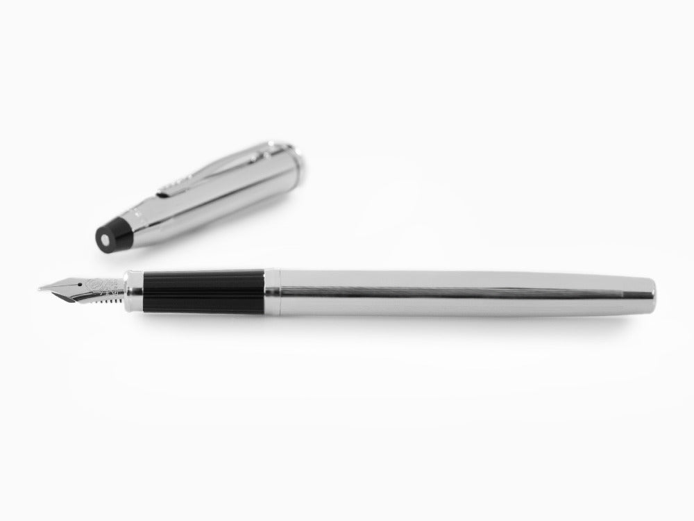 Pluma Estilográfica Cross Century II, Cromo, Plata, Adornos Cromados