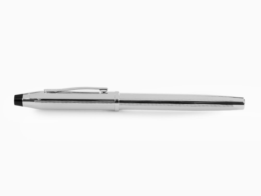 Pluma Estilográfica Cross Century II, Cromo, Plata, Adornos Cromados