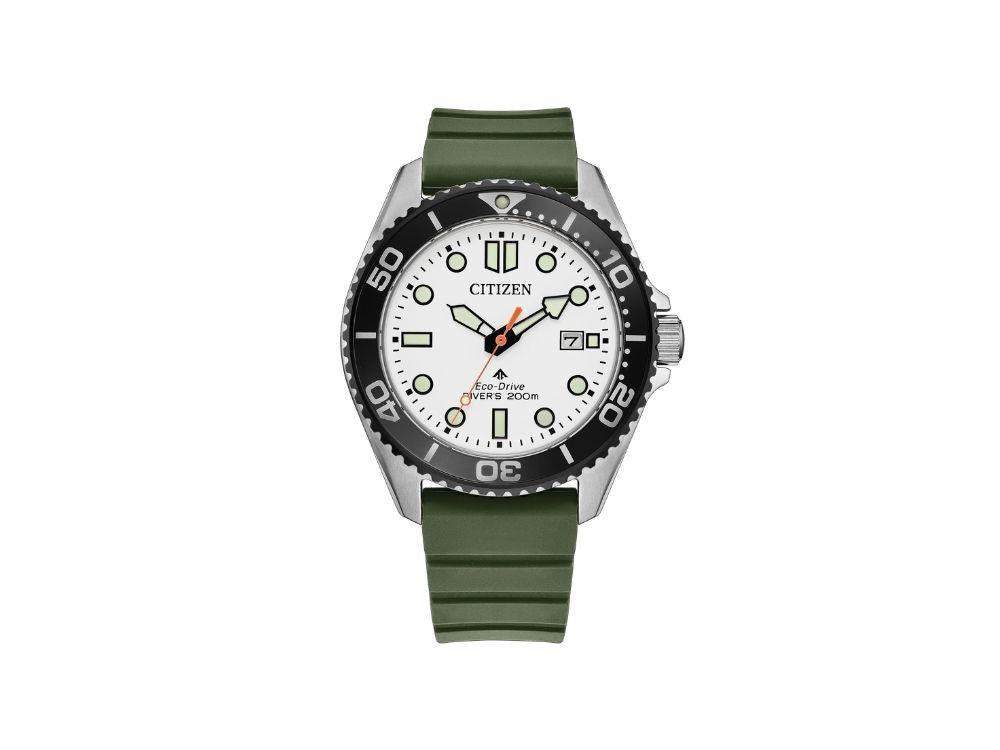 Reloj de Cuarzo Citizen Promaster, 40.5 mm, Blanco, 20 atm, BN0265-00A
