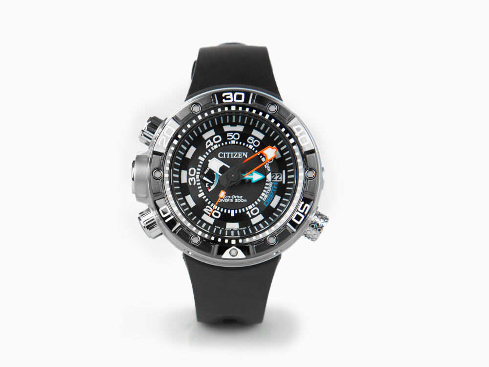 Reloj de Cuarzo Citizen Promaster Aqualand, Eco Drive, Negro, 20atm, BN2024-05E