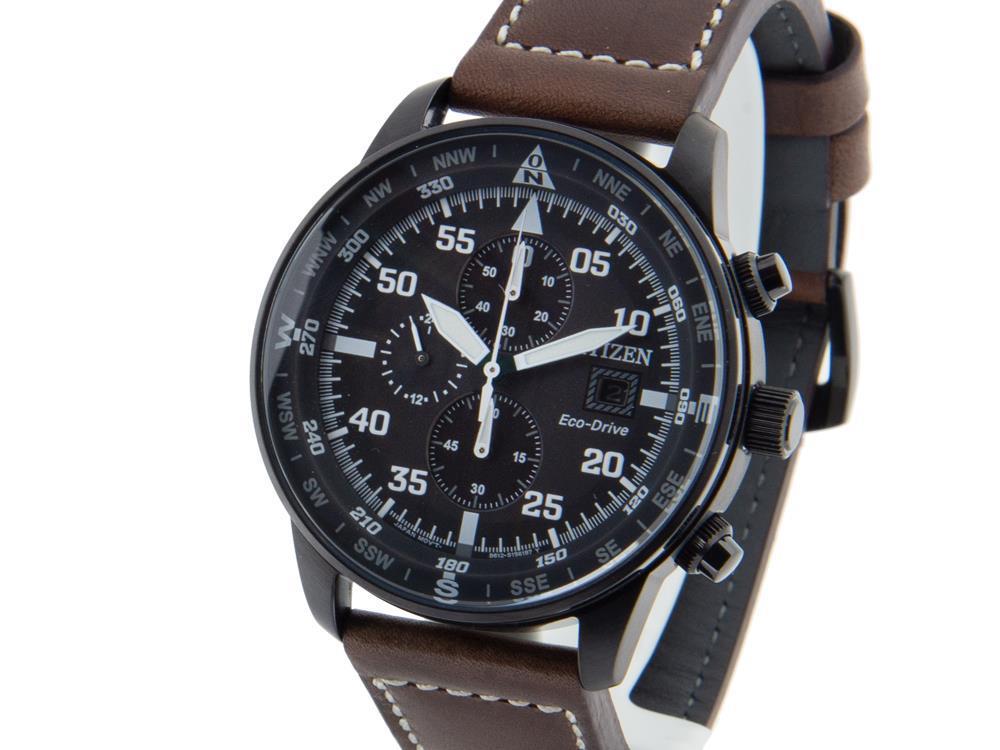 Reloj de Cuarzo Citizen OF, Eco Drive B612, 44 mm, Correa de piel, CA0695-17E