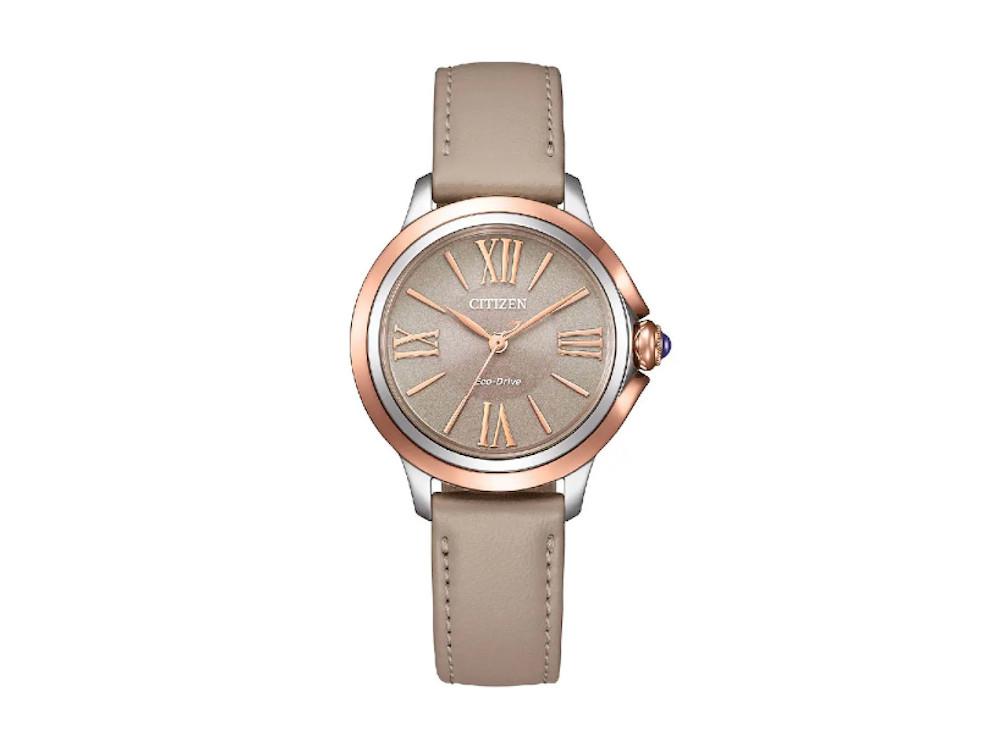 Reloj de Cuarzo Citizen Lady, Eco Drive E031, 31.5 mm, Marrón, EM1166-01Z