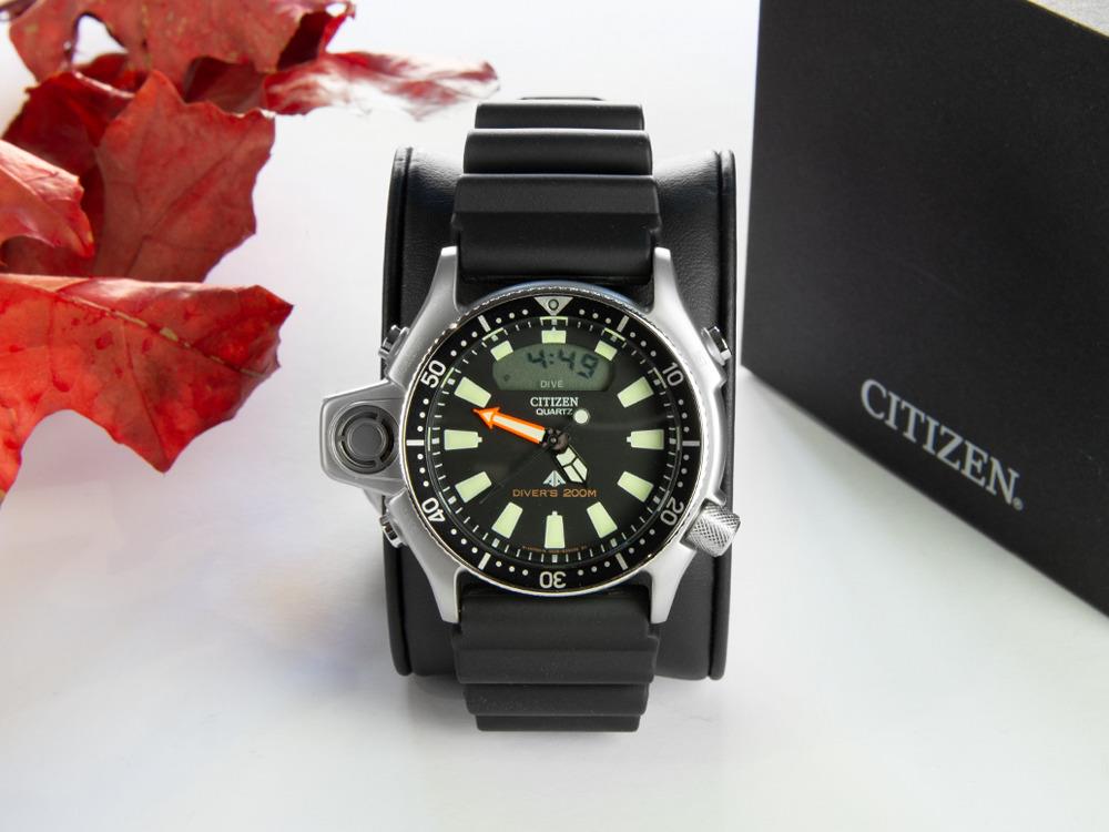 Reloj Citizen Promaster Aqualand I, 50.70 mm, Negro, 20 atm, JP2000-08E