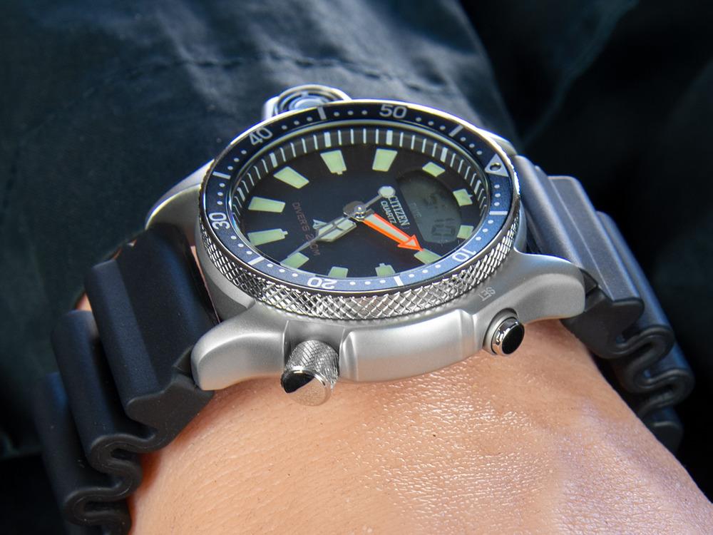 Reloj Citizen Promaster Aqualand I, 50.70 mm, Negro, 20 atm, JP2000-08E