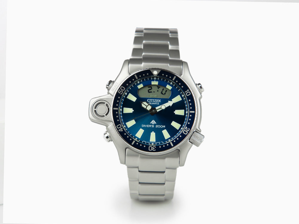 Reloj de Cuarzo Citizen Promaster Aqualand I, 50.70 mm, Azul, 20 atm, JP2000-67L