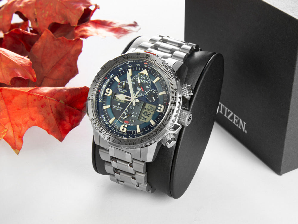 Reloj de Cuarzo Citizen Radio Controlled, Eco Drive, Azul, 20 atm, JY8100-80L