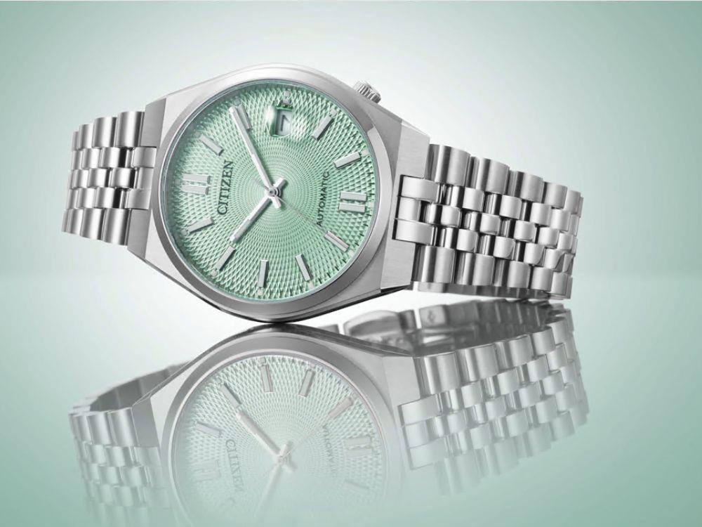 Reloj Automático Citizen Tsuyosa 60 Verde Menta, NK0030-51X