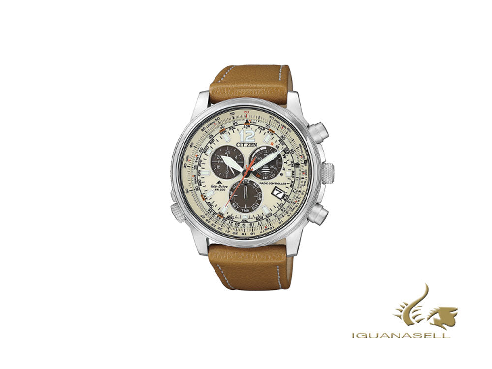 Reloj de Cuarzo Citizen Radio Controlled, ECO DRIVE, 43,8mm, Blanco, CB5860-35X