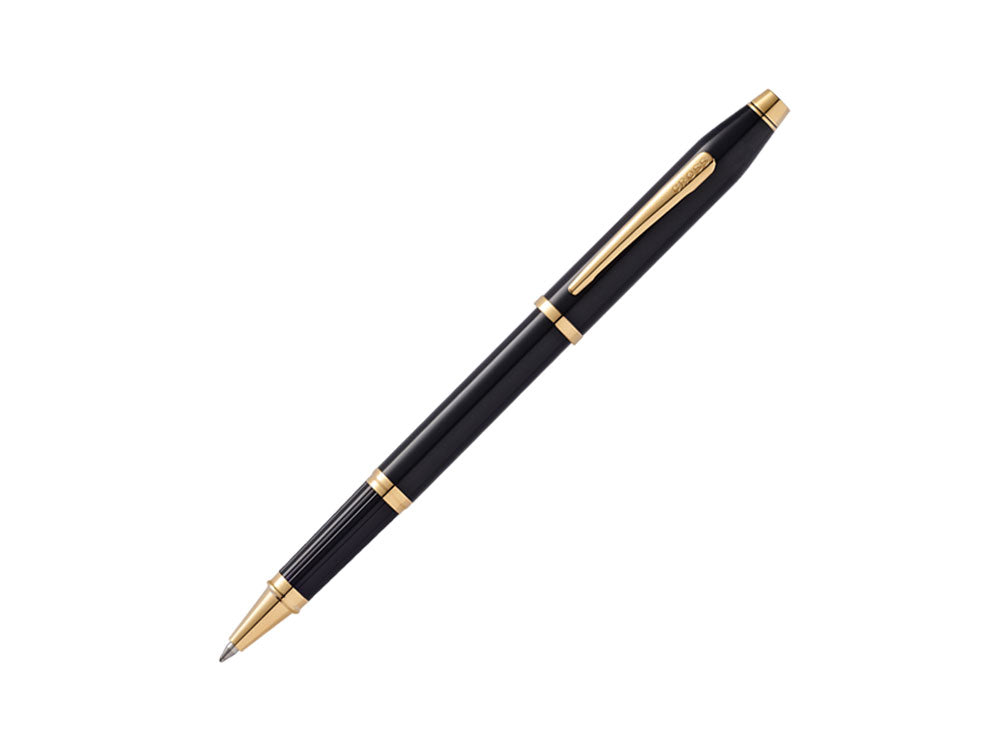 Roller Cross Century II, Laca, Negro, Bañado en Oro 23K, 414-1