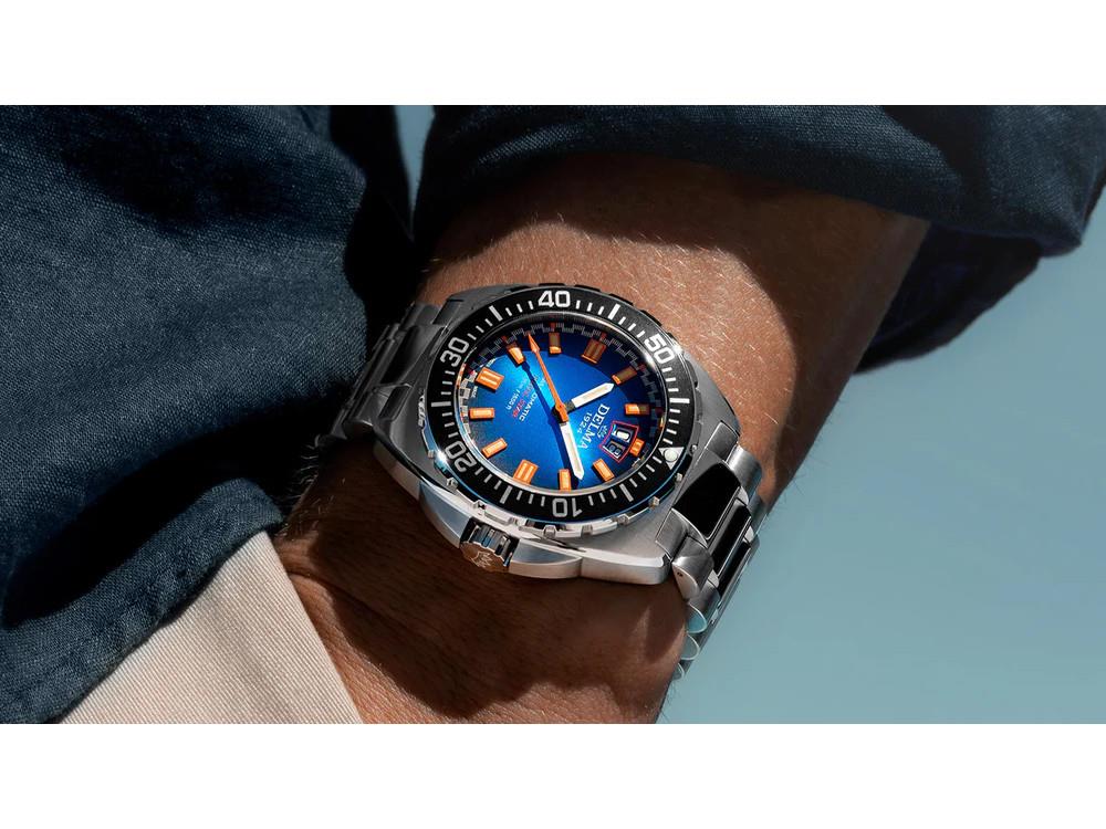 Reloj Automático Delma Shell Star Big Date, Azul, 44 mm, 41703.736.6.041