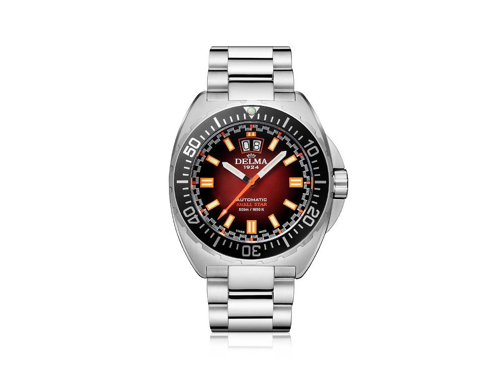 Reloj Automático Delma Shell Star Big Date, Marrón, 44 mm, 41703.736.6.091