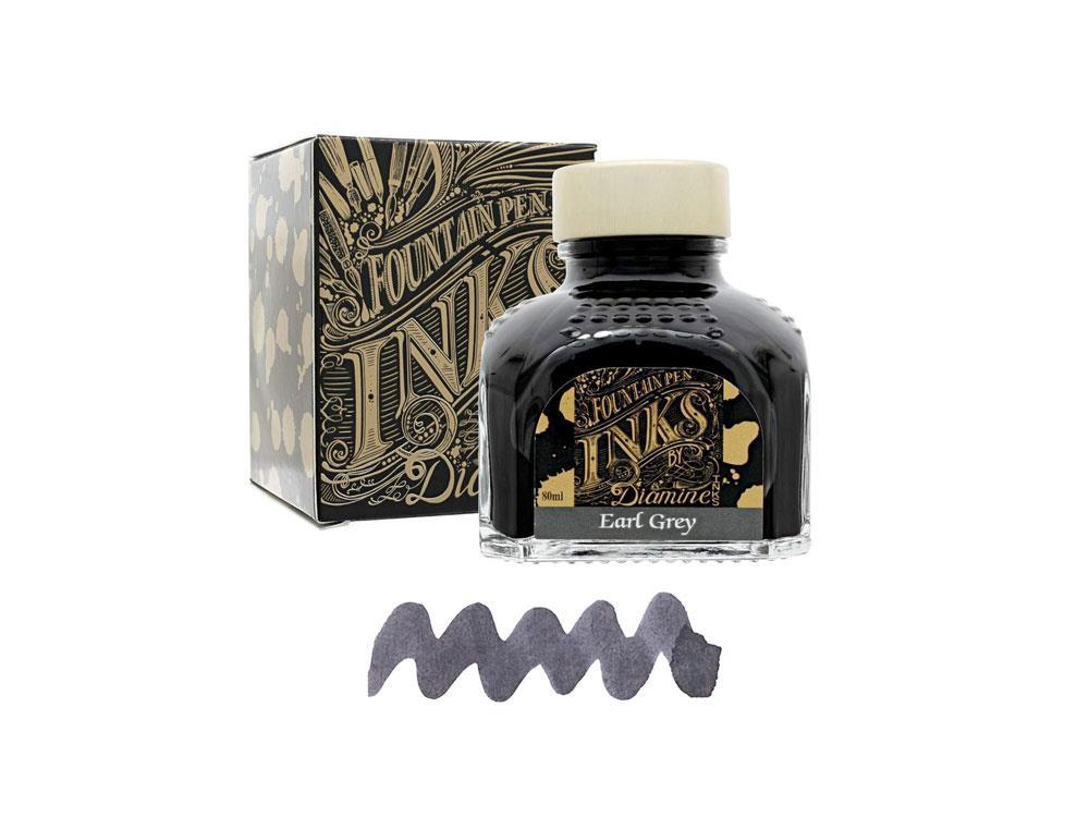 Tintero Diamine Earl Grey, 80ml., Cristal
