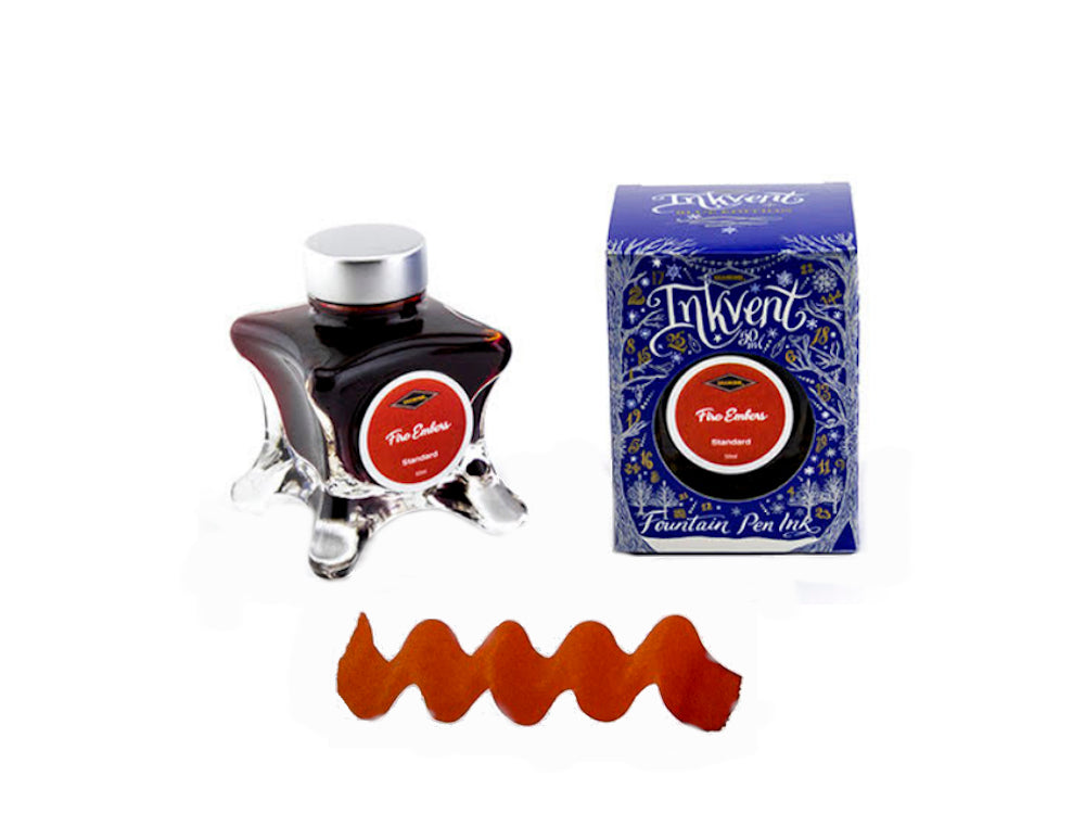 Tintero Diamine Fire Embers, Ink Vent Blue, 50ml, Rojo