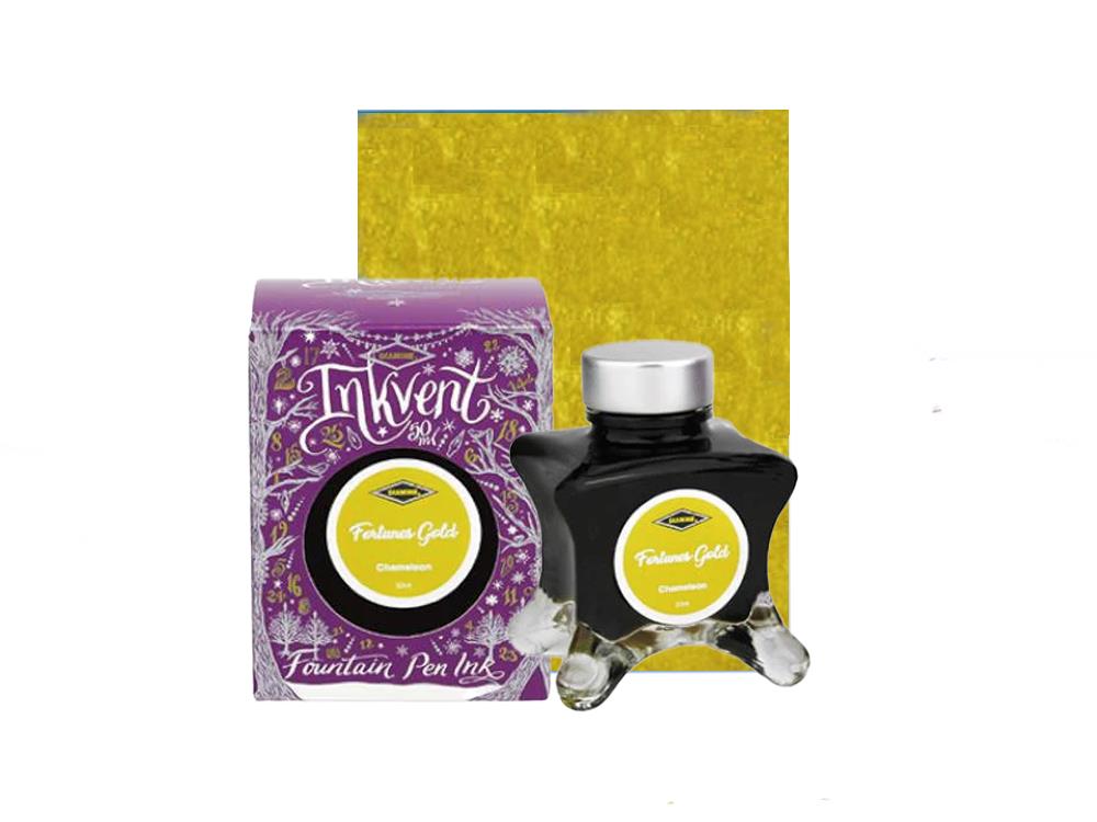 Tintero Diamine Fortunes Gold Ink Vent Purple, 50ml, Chamaleon, Amarillo