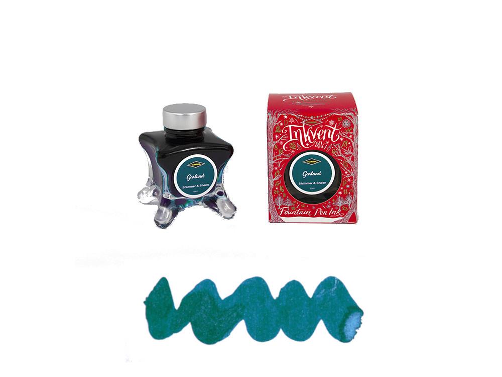 Tintero Diamine Garland Ink Vent Red, 50ml, Verde, Vidrio