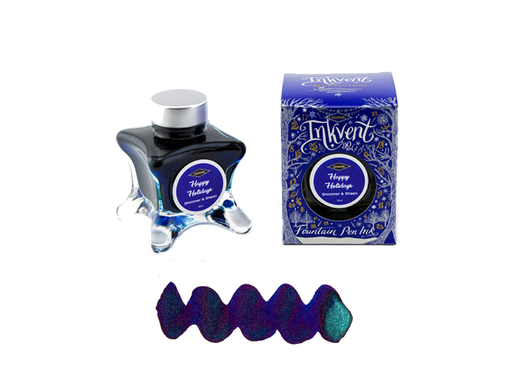 Tintero Diamine Happy Holiday, Ink Vent Blue, 50ml, Azul