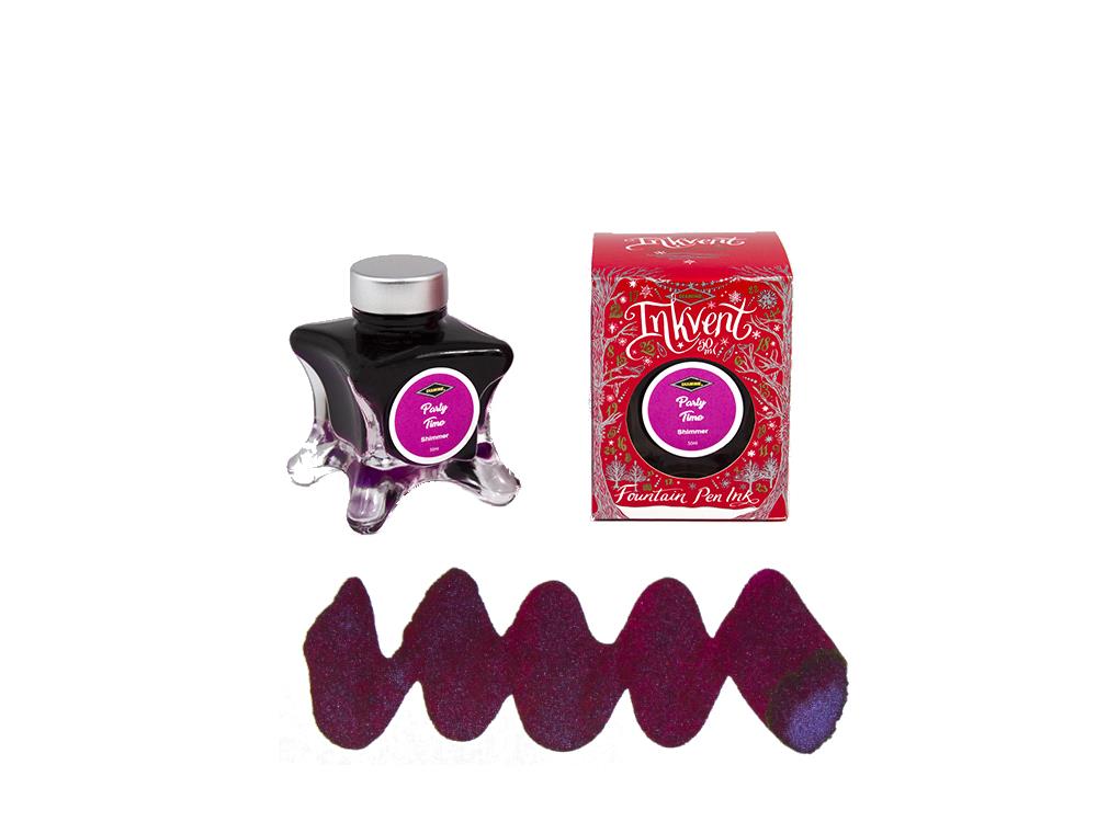 Tintero Diamine Party Time Ink Vent Red, 50ml, Violeta, Vidrio
