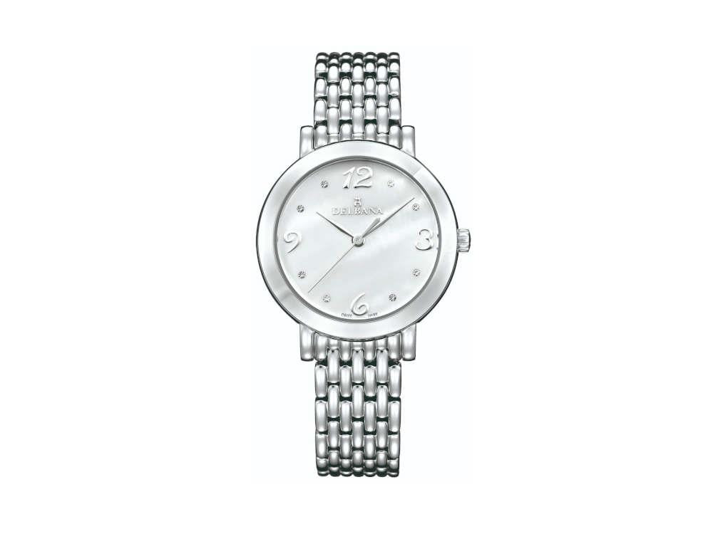Reloj de Cuarzo Delbana Dress Villanova, Blanco, 32 mm, 41701.613.1.514