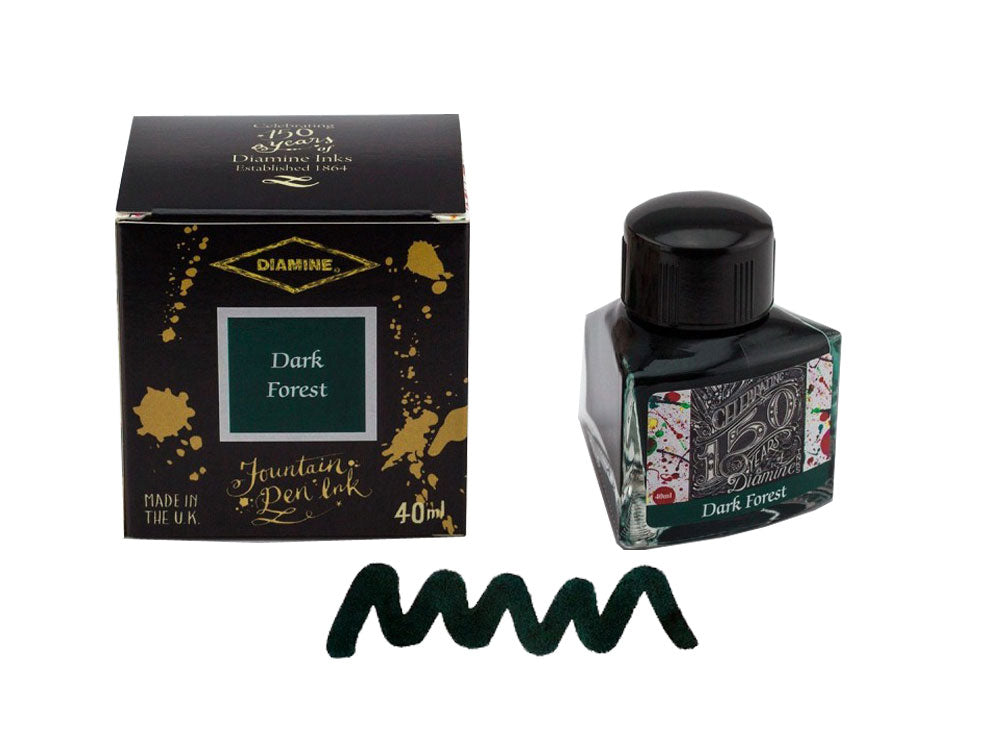 Tintero Diamine, 40ml., Dark Forest, Cristal