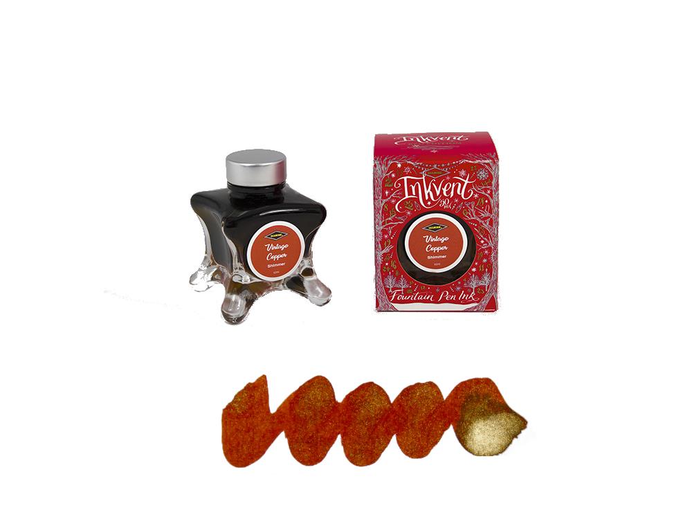 Tintero Diamine Vintage Copper Ink Vent Red, 50ml, Naranja, Vidrio