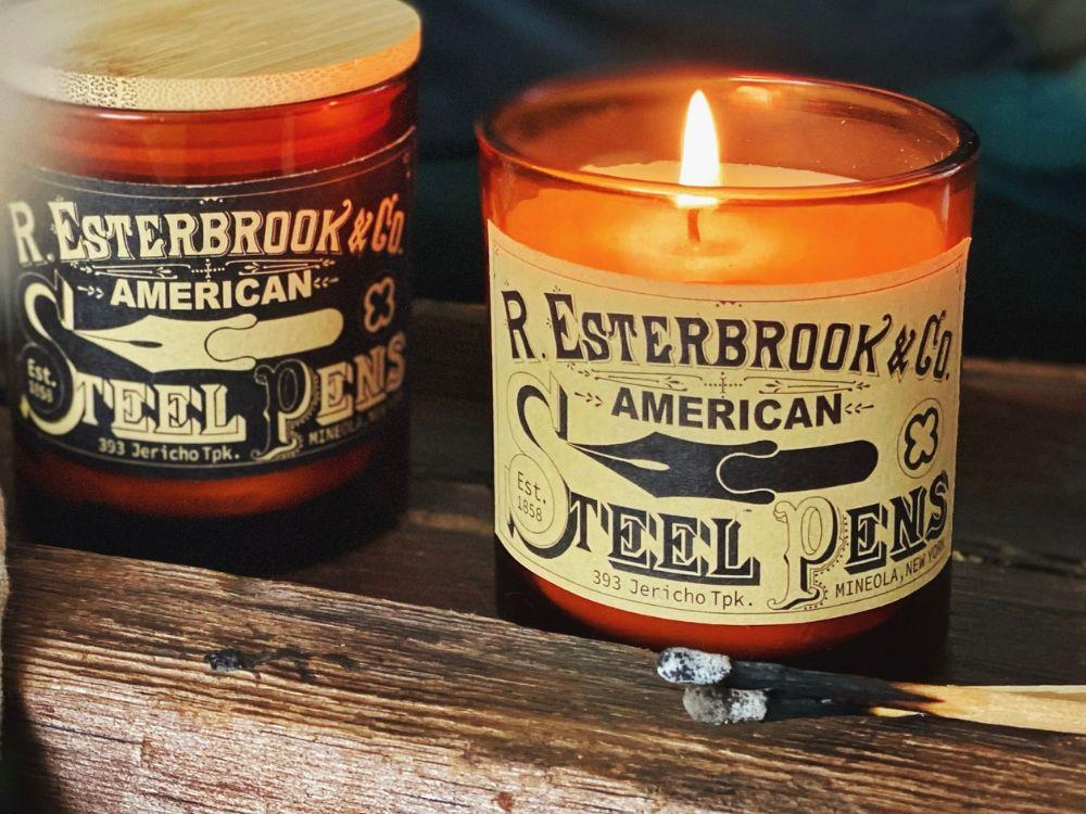 Vela Té verde Esterbrook, Negro, Cristal, ECANDLE-GT