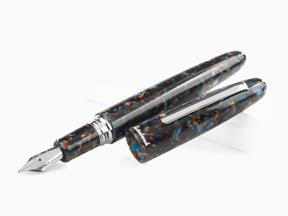 Estilográfica Esterbrook Estie Oversize Nouveau Bleu, Paladio, ENB136