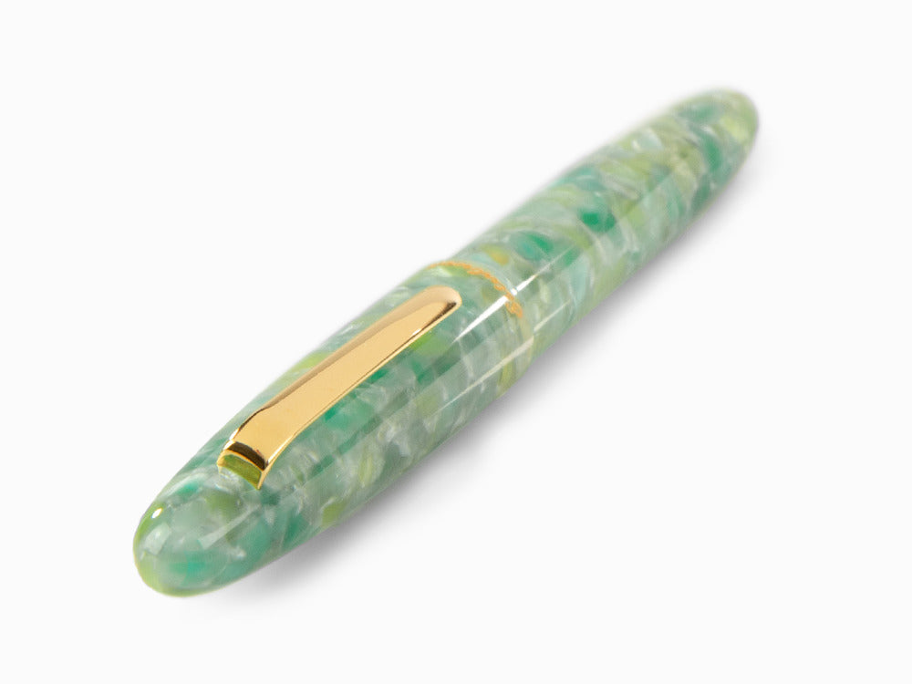 Pluma Estilográfica Esterbrook Estie Sea Glass, PVD Oro, ESG816