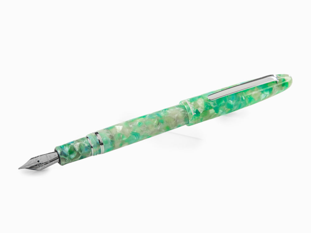 Pluma Estilográfica Esterbrook Estie Sea Glass, Adornos Cromados, ESG836