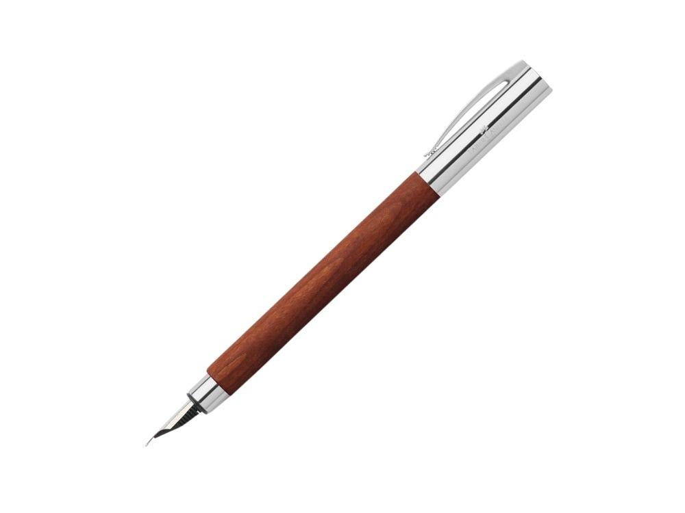 Estilográfica Faber-Castell Ambition, Madera de Peral, Marrón, 148180