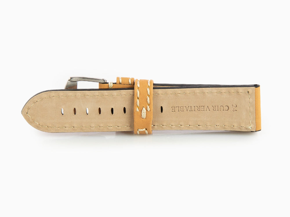 Glycine, Correa de piel, 24mm, Marrón, LB7BHH-24