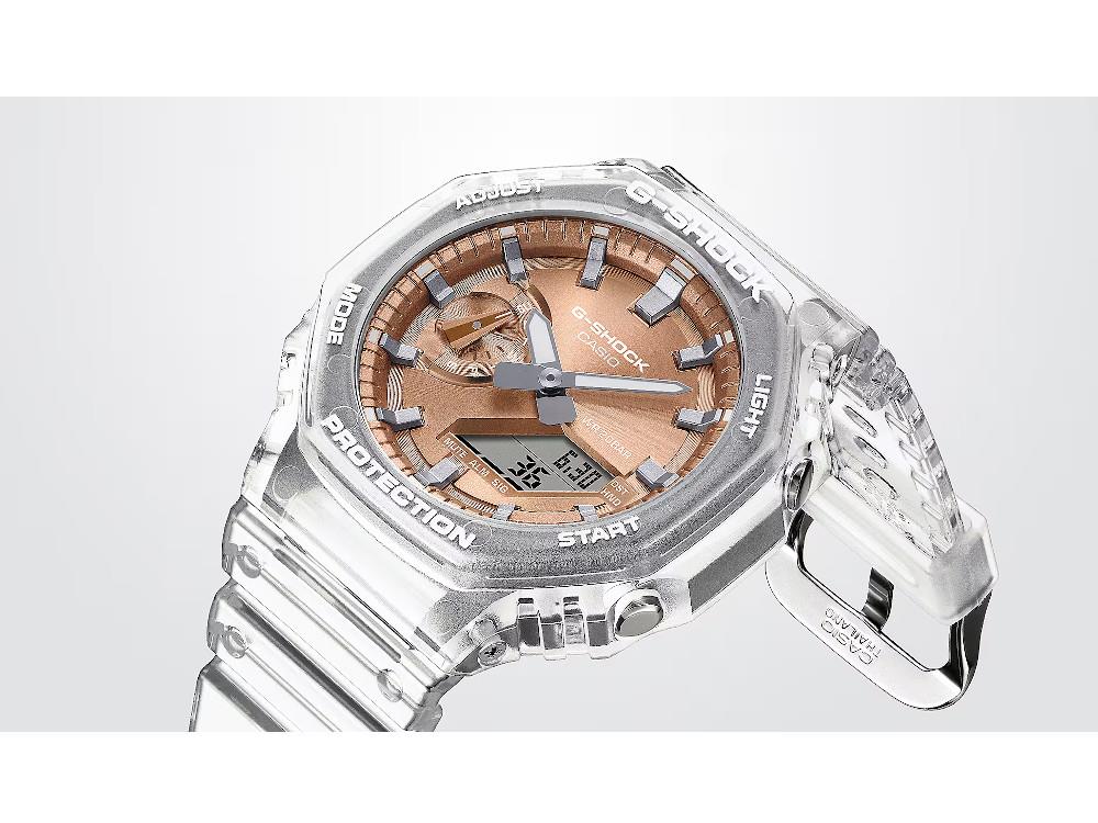 Reloj de Cuarzo G-SHOCK Casio Classic Bright Metallic, Oro rosa, GA-2100BM-7A5ER