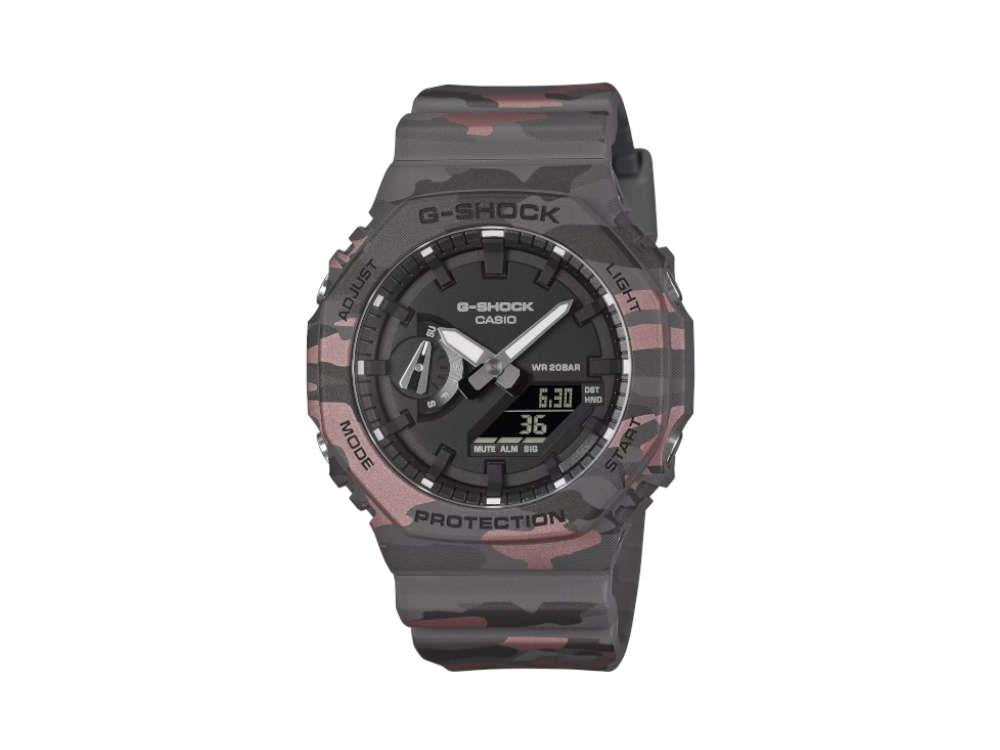 Reloj de Cuarzo G-SHOCK Casio Trend, Negro, 48.5 × 45.4mm, GA-2100CM-8AER