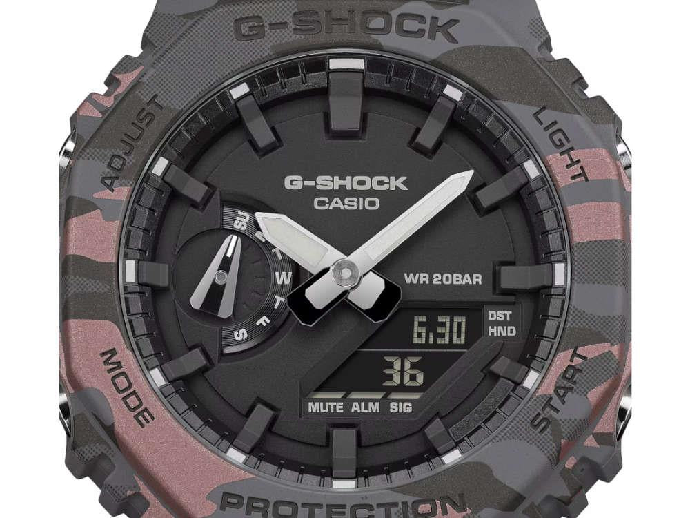Reloj de Cuarzo G-SHOCK Casio Trend, Negro, 48.5 × 45.4mm, GA-2100CM-8AER