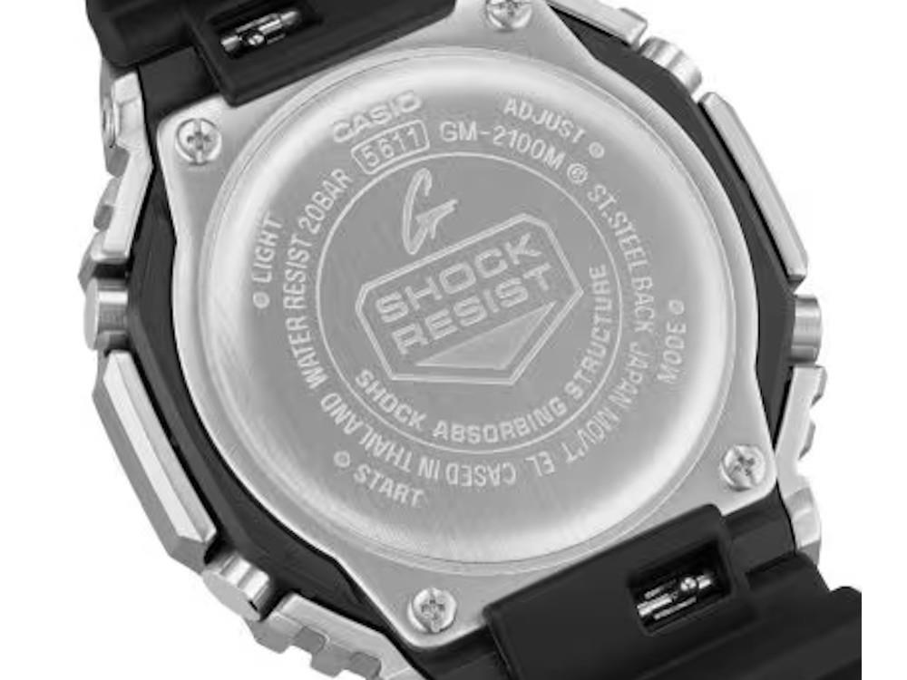 Reloj de Cuarzo G-SHOCK Casio G-Steel, Negro, Cronógrafo, GM-2100M-1AER