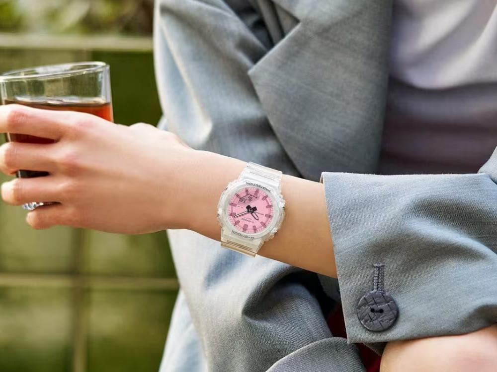 Reloj de Cuarzo G-SHOCK Casio Classic, Resina, Rosa, GMA-P2100SR-7AER