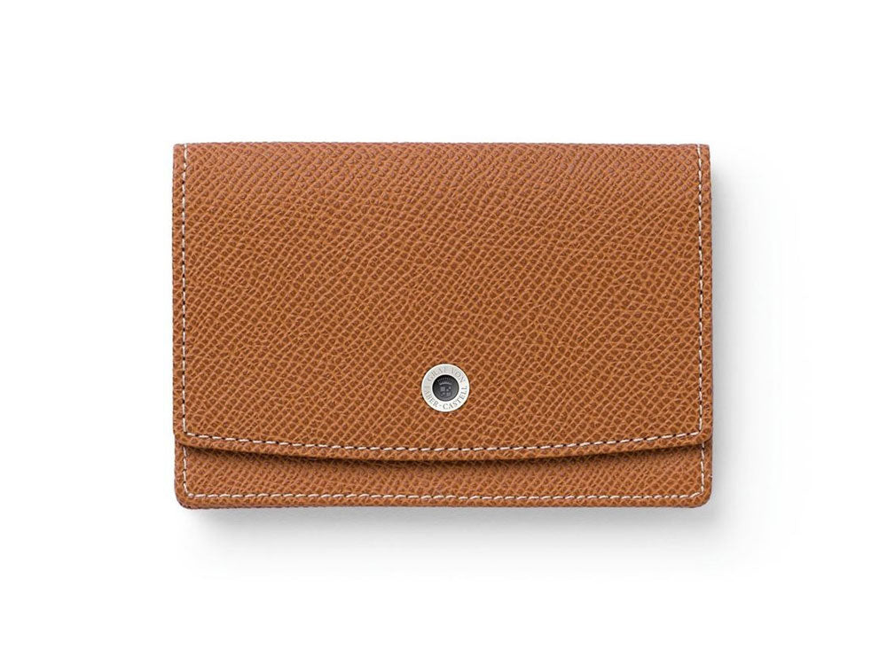 Tarjetero Graf von Faber-Castell Epsom, Piel, 2 Tarjetas, Cognac, 118884