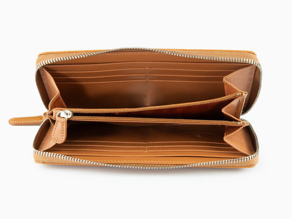 Cartera Graf von Faber-Castell Epsom, Coñac, Piel, 14 Tarjetas, 118962