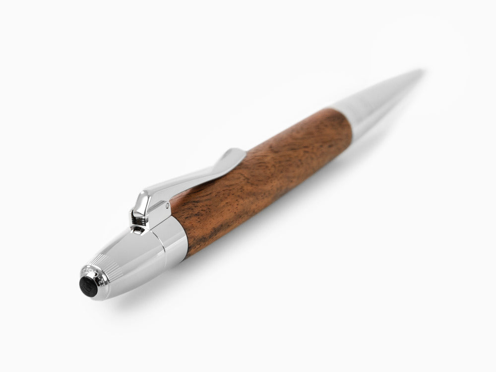 Portaminas Graf von Faber-Castell Magnum, Madera de nogal, Platino, 136387