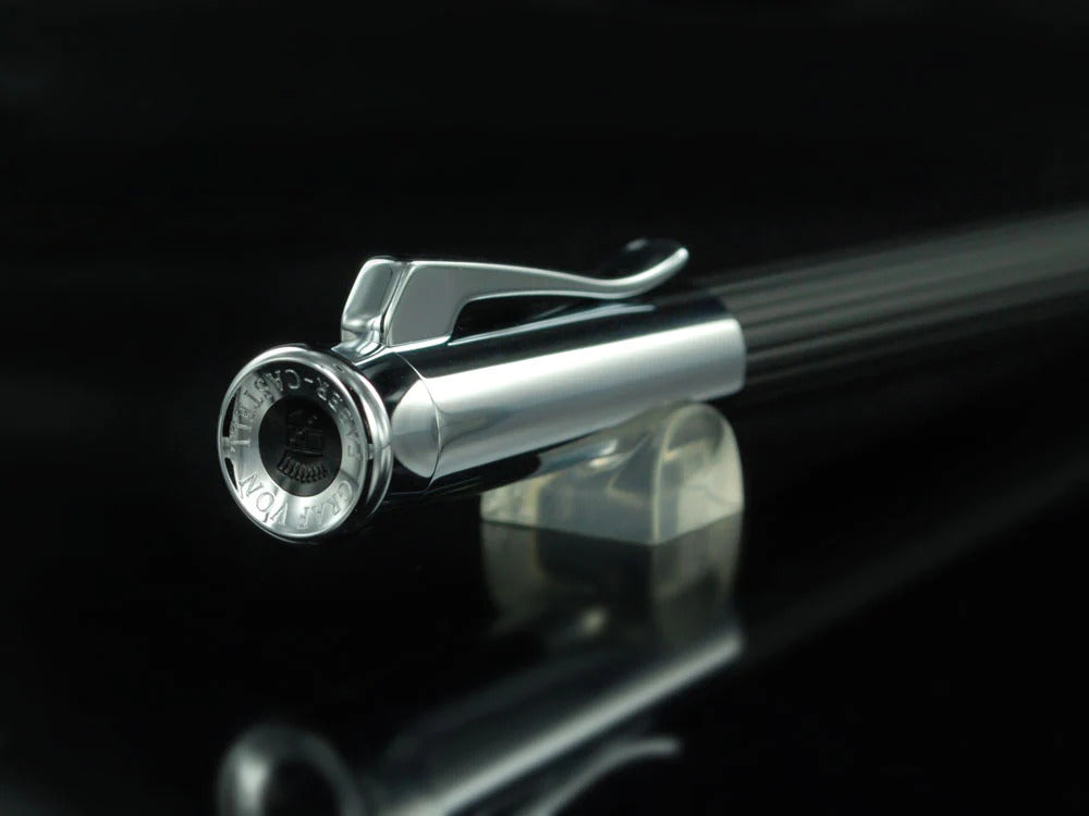 Bolígrafo Graf von Faber-Castell Tamitio, Metal, Acanalado, Negro, 141580