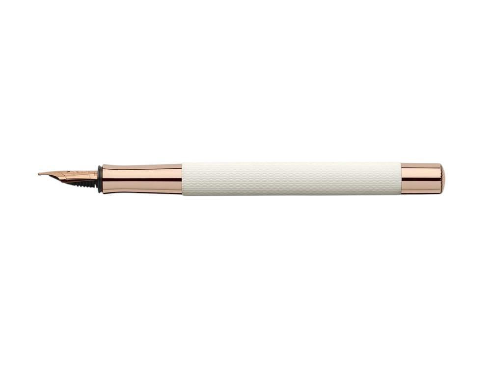 Pluma Graf von Faber-Castell Guilloche Champagne Blush, Blanco, 145340