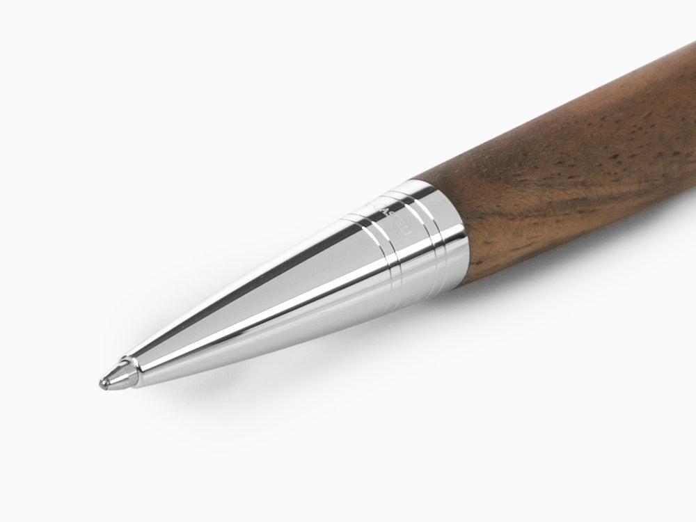 Bolígrafo Graf von Faber-Castell Magnum, Madera de nogal, Platino, 146387