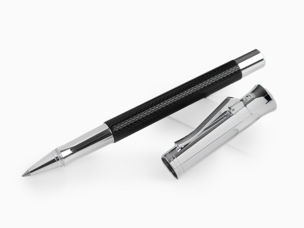 Roller Graf von Faber-Castell Guilloche, Resina preciosa, Negro, 146510