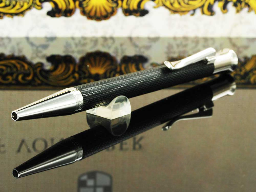 Bolígrafo Graf von Faber-Castell Guilloche, Resina preciosa, Negro, 146530