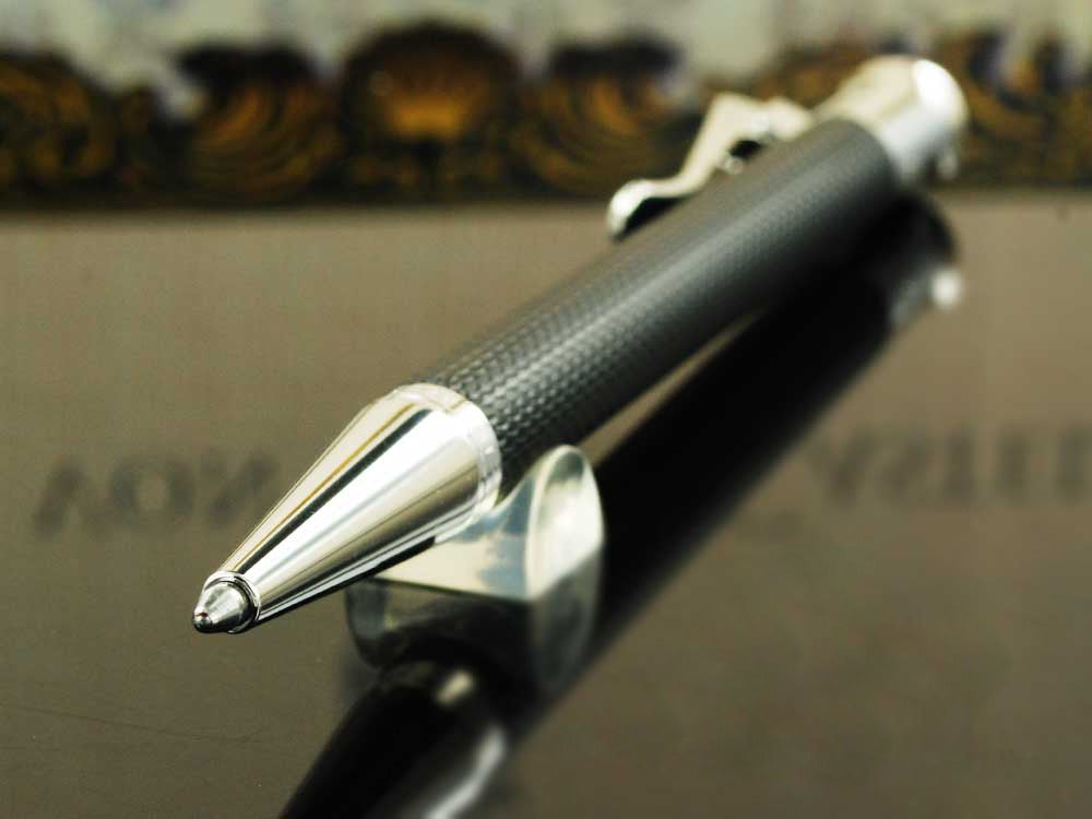Bolígrafo Graf von Faber-Castell Guilloche, Resina preciosa, Negro, 146530