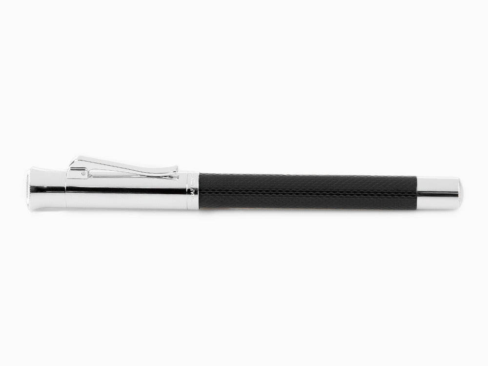 Estilográfica Graf von Faber-Castell Guilloche, Resina preciosa, Negro