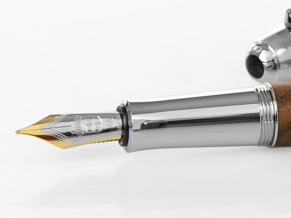 Estilográfica Graf von Faber-Castell Magnum, Madera, Platino, 156380