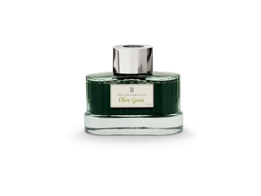 Tintero Graf von Faber-Castell Verde oliva, 75ml, T141015