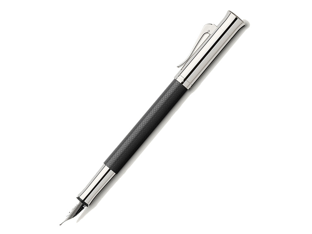 Estilográfica Graf von Faber-Castell Guilloche, Resina preciosa, Negro