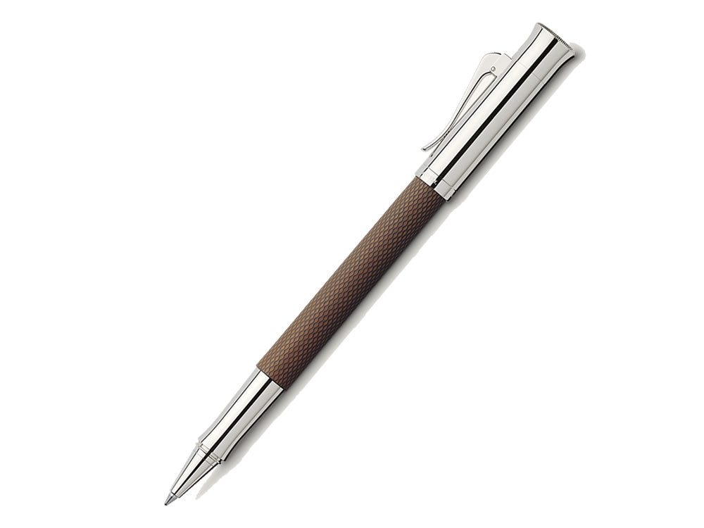Roller Graf von Faber-Castell Guilloche, Resina preciosa, Coñac, 146515